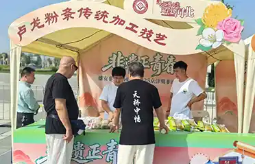 Lulong Vermicelli prihaja v Xiong'an: krompirjeva industrija Qinhuangdao Tongyou predstavlja izdelke na skupni razstavi nematerialne kulturne dediščine Peking-Tianjin-Hebei 2025
